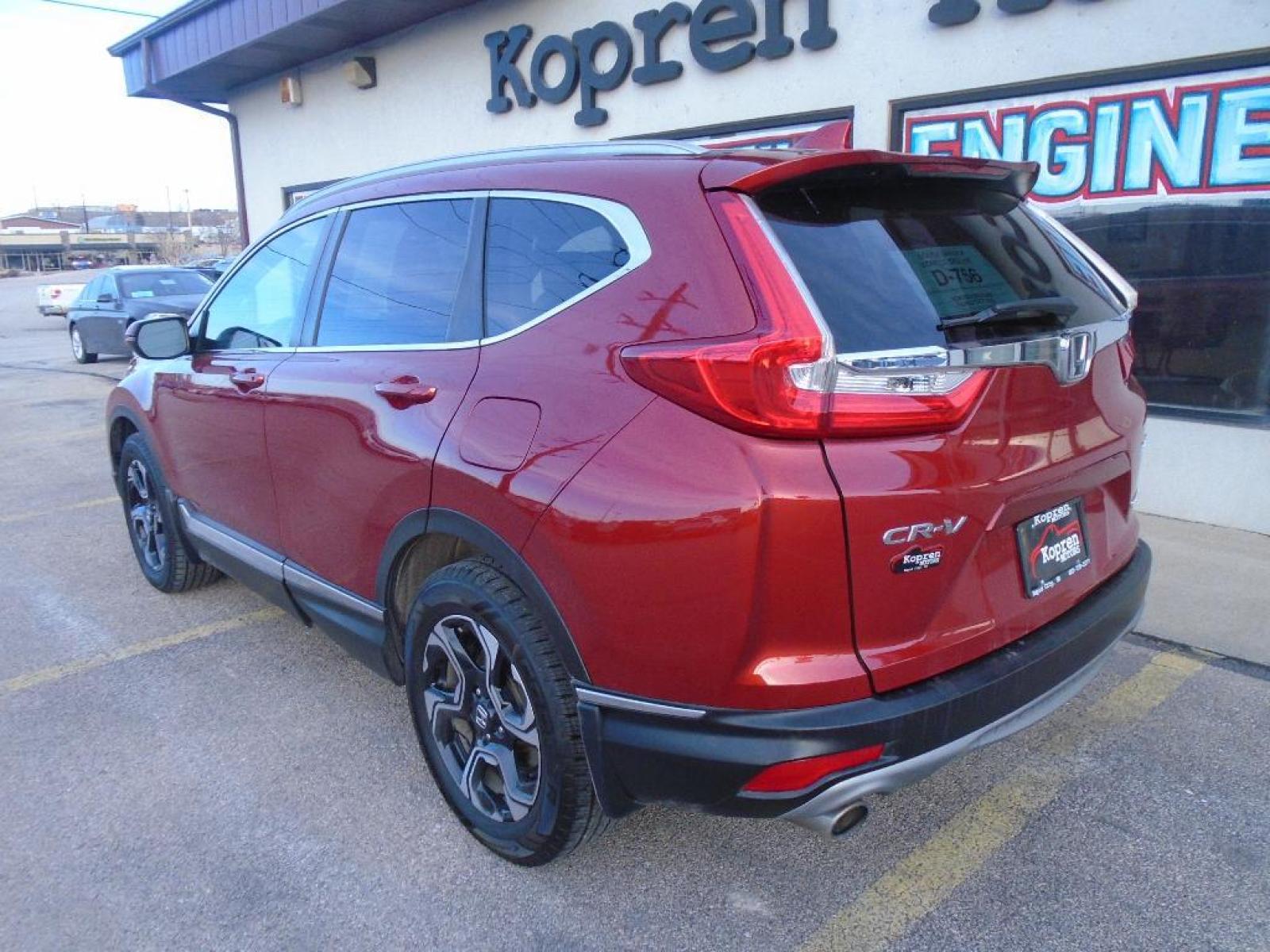 2019 Basque Red Pearl II Honda CR-V Touring (5J6RW2H9XKL) with an 1.5 liter 4 Cylinder Engine engine, Continuously Variable w/Sport Mode transmission, located at 222 N Cambell St., Rapid City, SD, 57701, (866) 420-2727, 44.081833, -103.191032 - Protect this small suv from unwanted accidents with a cutting edge backup camera system. Good News! This certified CARFAX 1-owner vehicle has only had one owner before you. The vehicle has satellite radio capabilities. Heated seats for those cold winter days are included in the Honda CR-V. Bluetooth - Photo #1