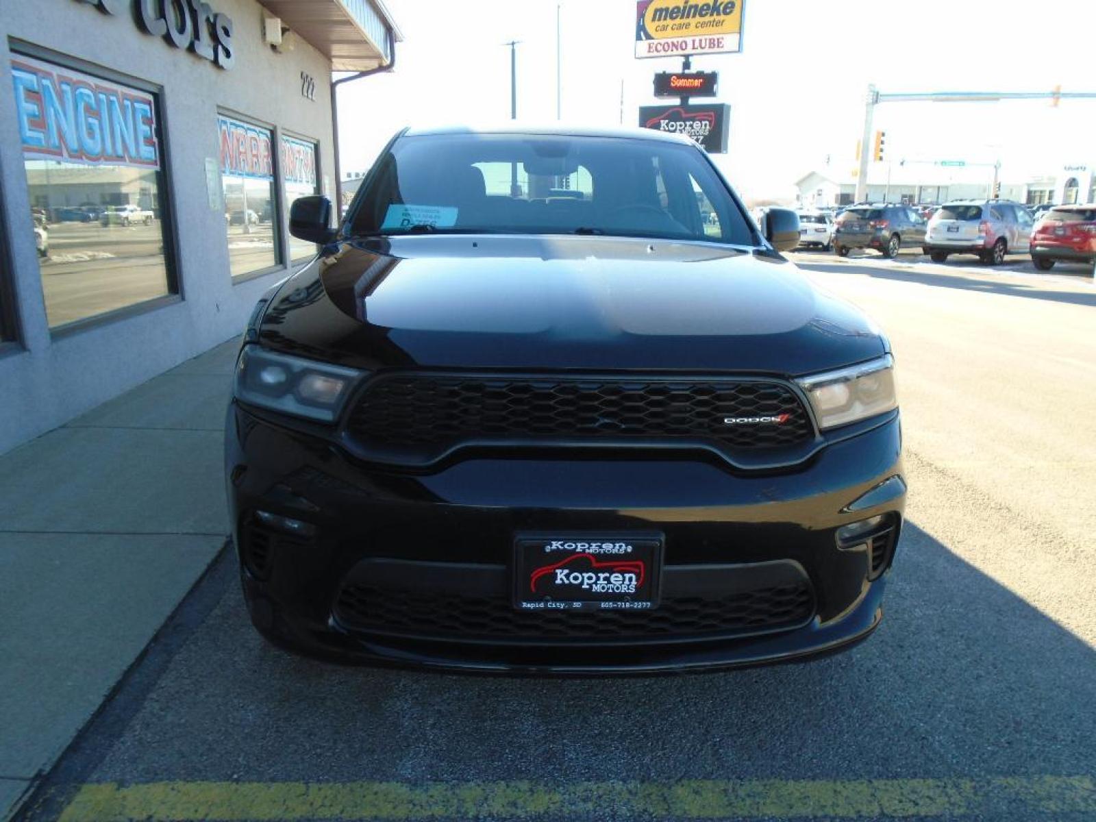 2021 DB Black Clearcoat Dodge Durango GT (1C4RDJDG2MC) with an 3.6 liter V6 Cylinder Engine engine, 8-SPEED AUTOMATIC (850RE) transmission, located at 222 N Cambell St., Rapid City, SD, 57701, (866) 420-2727, 44.081833, -103.191032 - This Dodge Durango features a hands-free Bluetooth phone system. Protect it from unwanted accidents with a cutting edge backup camera system. Our dealership has already run the CARFAX report and it is clean. A clean CARFAX is a great asset for resale value in the future. The rear parking assist tec - Photo #2