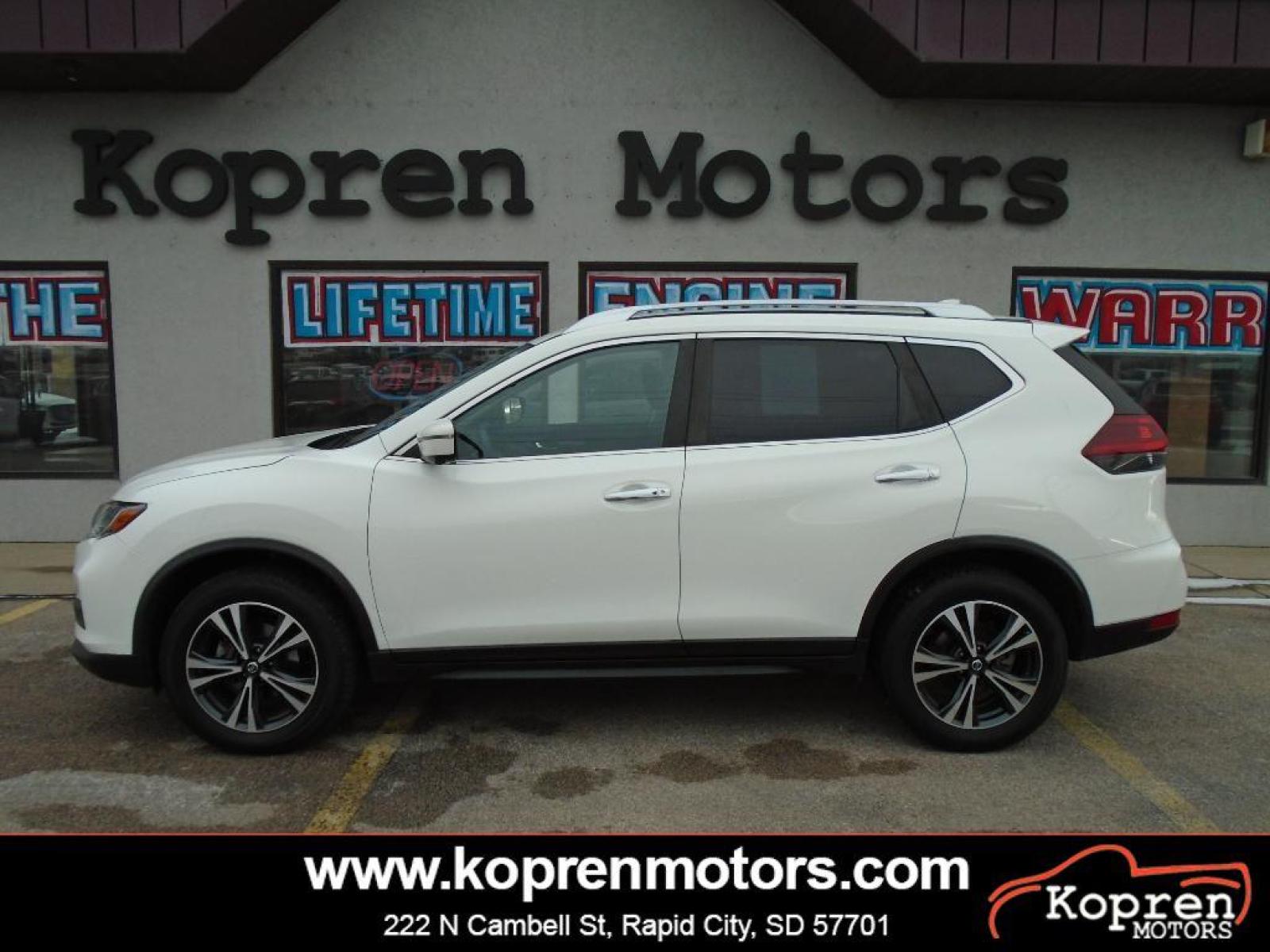 2020 WHITE Nissan Rogue SV (JN8AT2MV0LW) with an 2.5 liter 4 Cylinder Engine engine, Xtronic CVT Automatic transmission, located at 222 N Cambell St., Rapid City, SD, 57701, (866) 420-2727, 44.081833, -103.191032 - Good News! This certified CARFAX 1-owner vehicle has only had one owner before you. The state of the art park assist system will guide you easily into any spot. Our dealership has already run the CARFAX report and it is clean. A clean CARFAX is a great asset for resale value in the future. Expand t - Photo #0