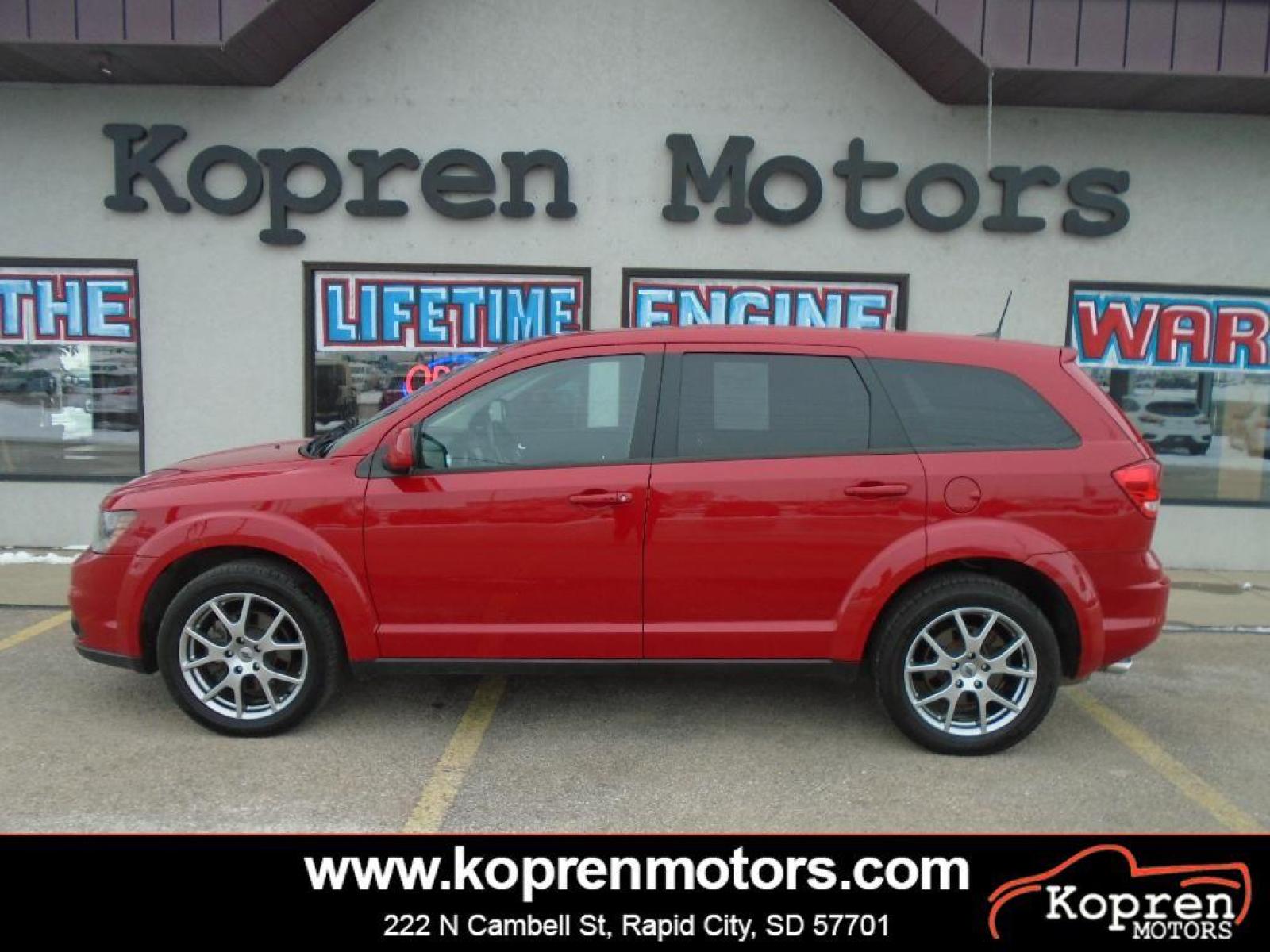 2019 Redline 2 Coat Pearl /Black/Red Dodge Journey GT (3C4PDDEG0KT) with an 3.6 liter V6 Cylinder Engine engine, 6-SPEED AUTOMATIC 62TE transmission, located at 222 N Cambell St., Rapid City, SD, 57701, (866) 420-2727, 44.081833, -103.191032 - This vehicle features a hands-free Bluetooth phone system. See what's behind you with the back up camera on this Dodge Journey. This Dodge Journey has a 3.6 liter V6 Cylinder Engine high output engine. The Dodge Journey gleams with a flashy red exterior. This model comes with third row seating for e - Photo #0