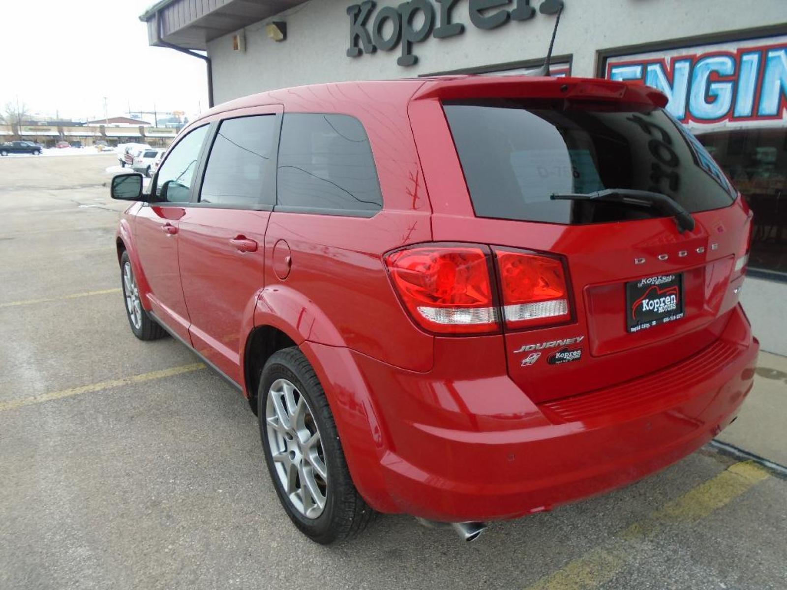 2019 Redline 2 Coat Pearl /Black/Red Dodge Journey GT (3C4PDDEG0KT) with an 3.6 liter V6 Cylinder Engine engine, 6-SPEED AUTOMATIC 62TE transmission, located at 222 N Cambell St., Rapid City, SD, 57701, (866) 420-2727, 44.081833, -103.191032 - This vehicle features a hands-free Bluetooth phone system. See what's behind you with the back up camera on this Dodge Journey. This Dodge Journey has a 3.6 liter V6 Cylinder Engine high output engine. The Dodge Journey gleams with a flashy red exterior. This model comes with third row seating for e - Photo #1