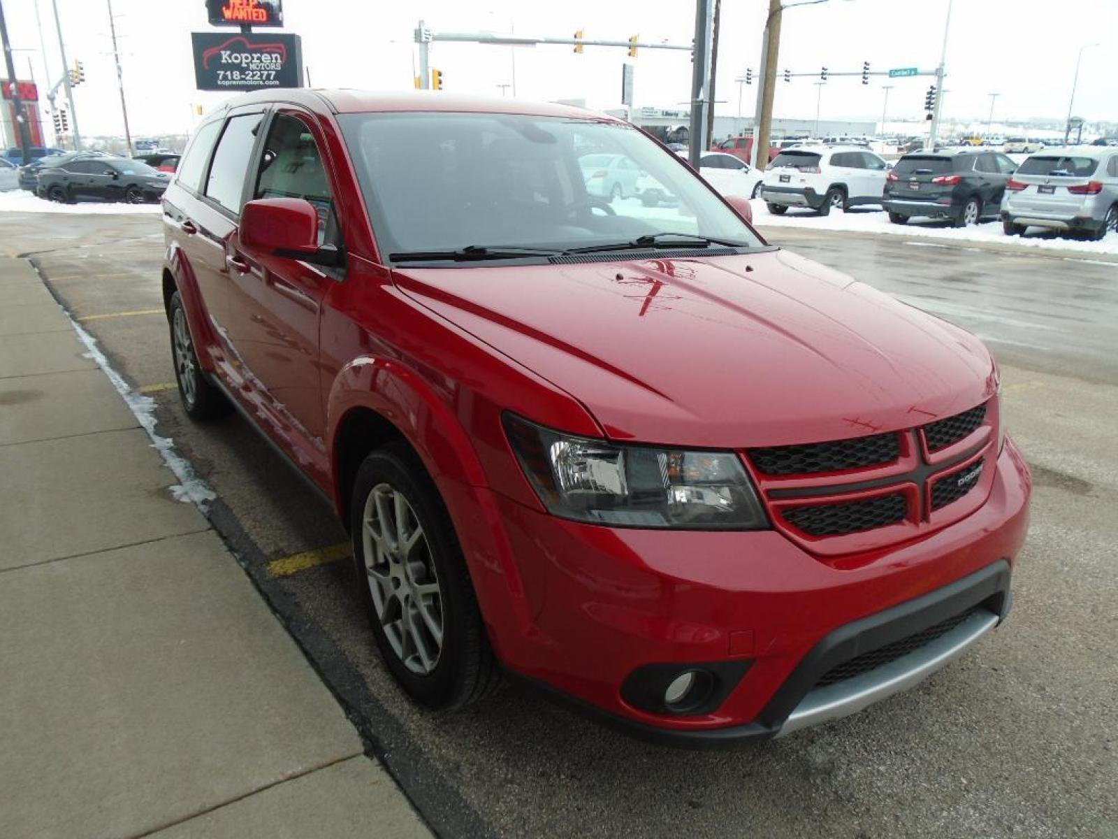 2019 Redline 2 Coat Pearl /Black/Red Dodge Journey GT (3C4PDDEG0KT) with an 3.6 liter V6 Cylinder Engine engine, 6-SPEED AUTOMATIC 62TE transmission, located at 222 N Cambell St., Rapid City, SD, 57701, (866) 420-2727, 44.081833, -103.191032 - Photo #4