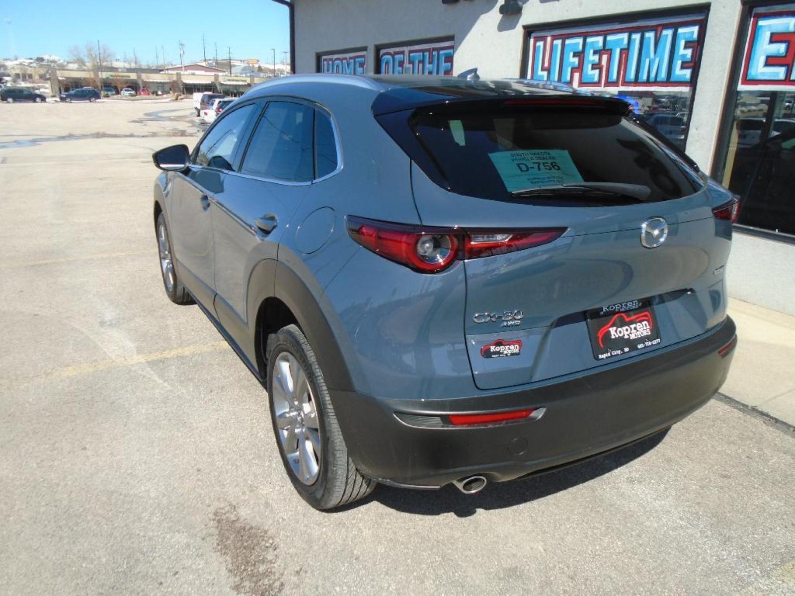2020 Polymetal Gray Metallic /Black Mazda CX-30 Premium Package (3MVDMBEM2LM) with an L4, 2.5L engine, 6-speed automatic transmission, located at 222 N Cambell St., Rapid City, SD, 57701, (866) 420-2727, 44.081833, -103.191032 - <b>Equipment</b><br>Good News! This certified CARFAX 1-owner vehicle has only had one owner before you. Engulf yourself with the crystal clear sound of a BOSE sound system in this 2020 Mazda CX-30 . The Mazda CX-30 has satellite radio capabilities. This vehicle is equipped with the latest generatio - Photo #1